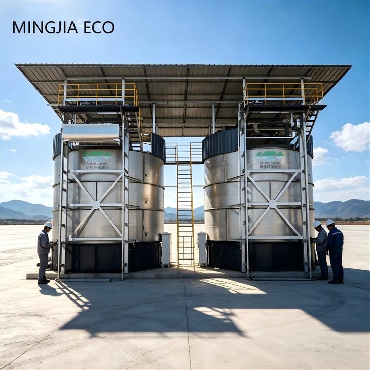 Stainless Steel Compost Tank For Cattle Manure / Pig Manure / Chicken Litter Aerobic Fermentation high quality