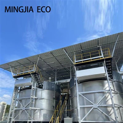 Komposttårn af landbrugsaffald